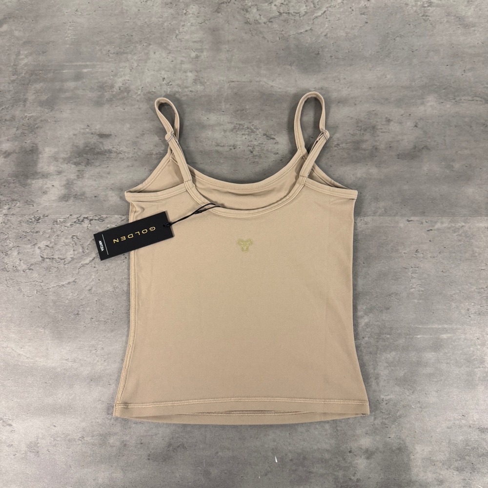 Golden Aritzia Cami Womens 2XS Modern Taupe Brown Butter Essential Tank Top